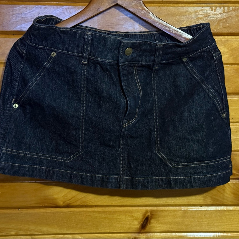 American Eagle Outfitters Dark Denim Mini Skirt